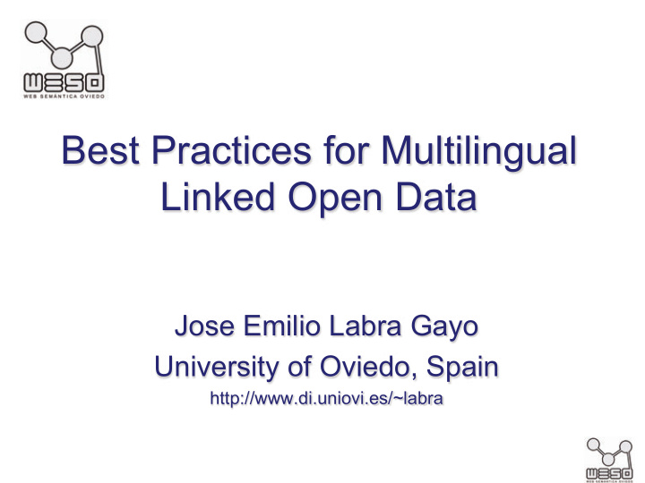 best practices for multilingual linked open data