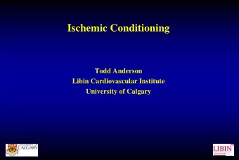 Disclosures  Department of Cardiac Sciences and Libin Cardiovascular Institute  U of Calgary