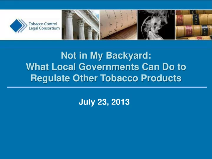 not in my backyard what local governments can do to