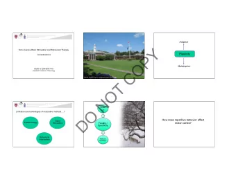 Y    Non-Invasive Brain Stimulation and Behavioral Therapy    Plasticity  P  Considerations