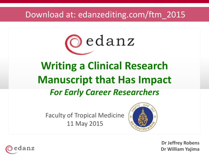 writing a clinical research