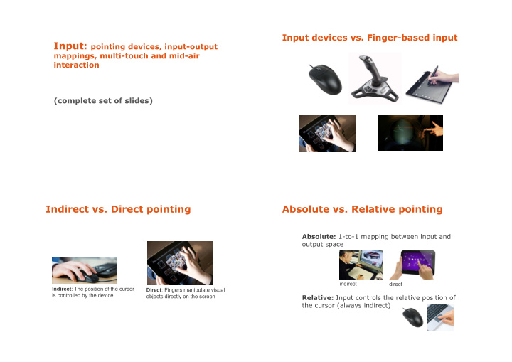 complete set of slides indirect vs direct pointing