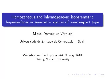 Homogeneous and inhomogeneous isoparametric  hypersurfaces in symmetric spaces of noncompact type