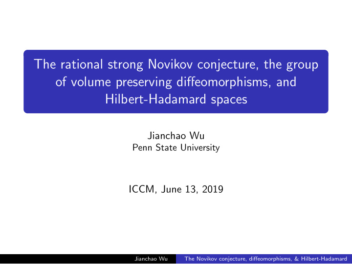the rational strong novikov conjecture the group of