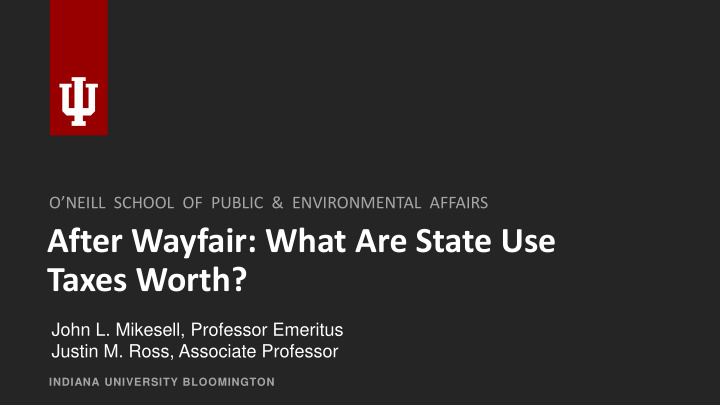after wayfair what are state use taxes worth