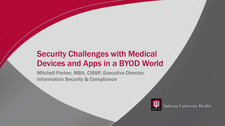 security challenges with medical devices and apps in a