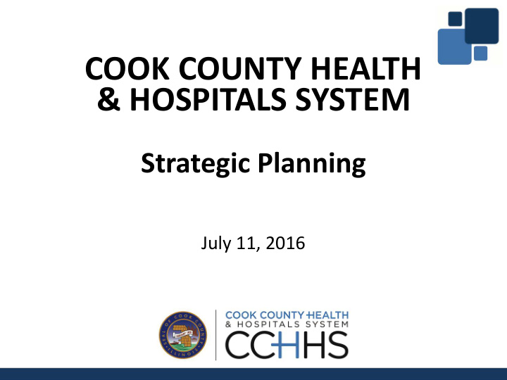 cook county health amp hospitals system