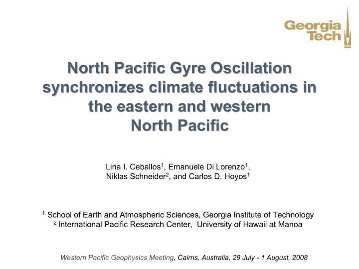 north pacific gyre oscillation north pacific gyre