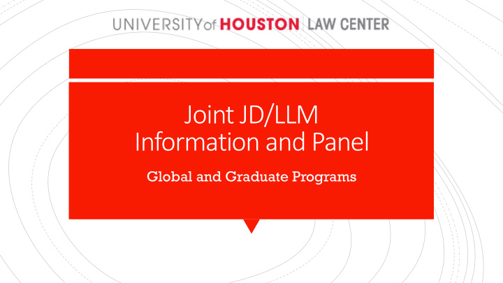 joint jd llm information and panel