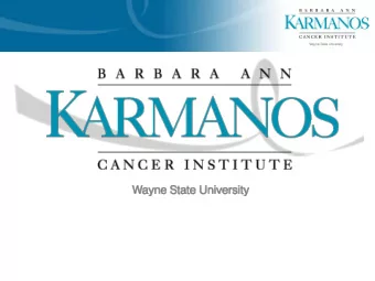 Building a Behavioral Research Program  in a Medical Setting  CHIP Lecture Series  University of