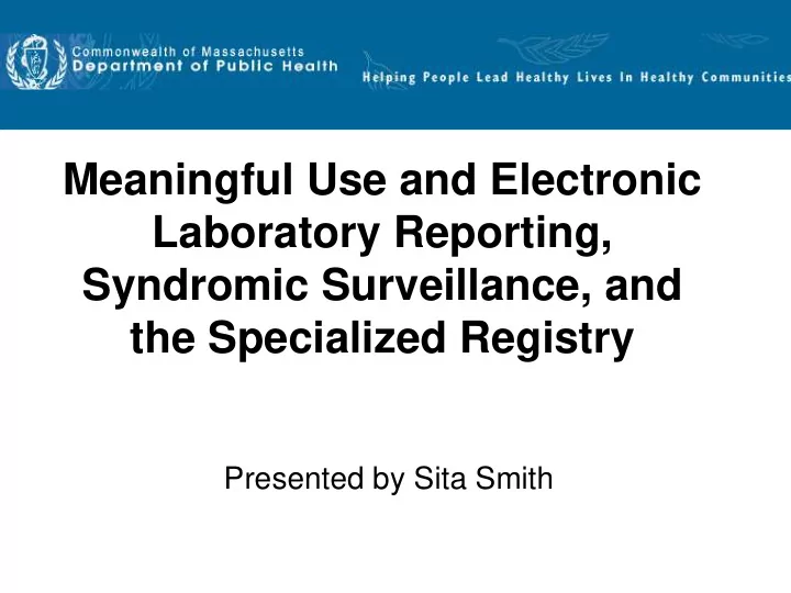 laboratory reporting