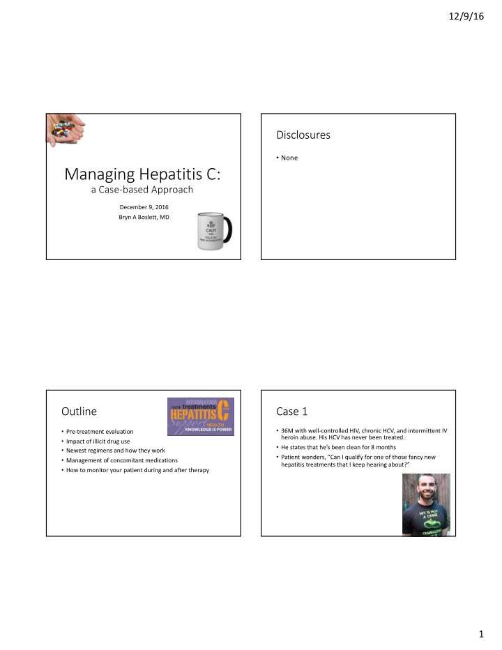 managing hepatitis c