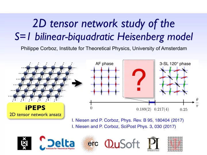 ipeps 0 0 189 2 0 217 4 0 25 2d tensor network ansatz i