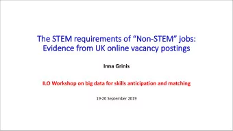 The STEM requirements of Non-STEM jobs:  Evidence from UK online vacancy postings  Inna