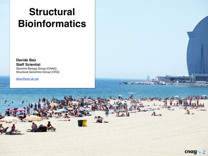 structural bioinformatics