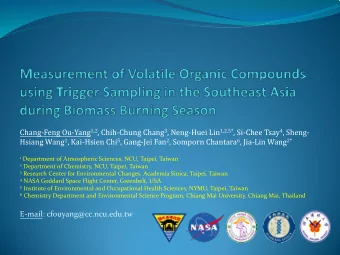 Chang-Feng Ou-Yang 1,2 , Chih-Chung Chang 3 , Neng-Huei Lin 1,2,5* , Si-Chee Tsay 4 , Sheng- Hsiang