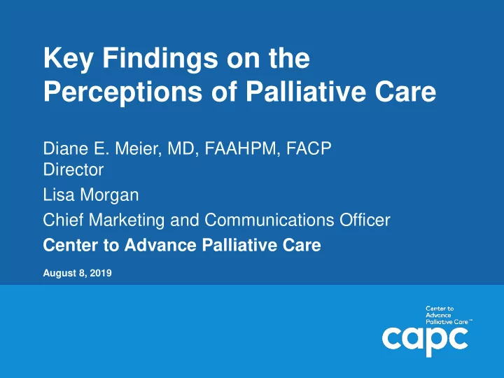 key findings on the