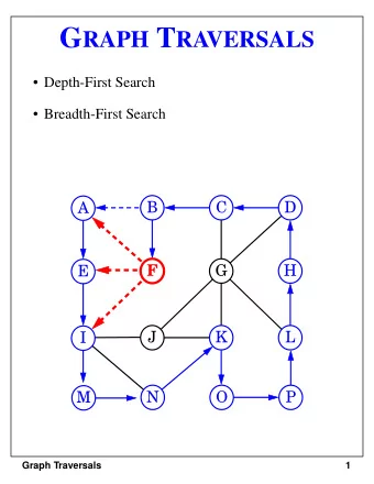 Exploring a Labyrinth Without  Getting Lost  A depth-first search (DFS) in an undirected graph