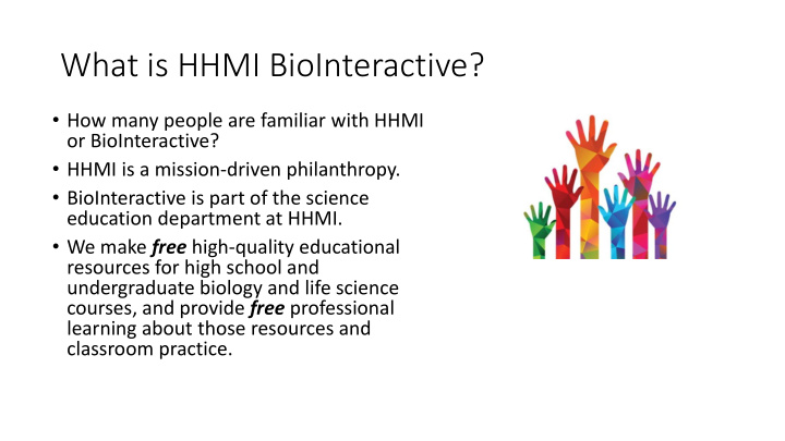 what is hhmi biointeractive