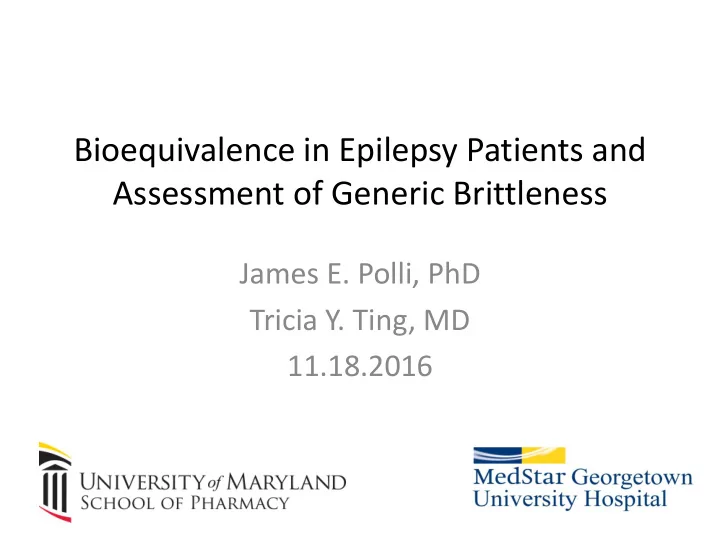 assessment of generic brittleness