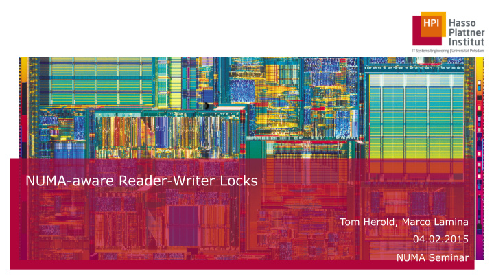numa aware reader writer locks