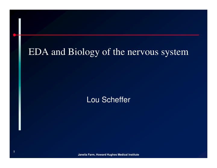eda and biology of the nervous system eda and biology of