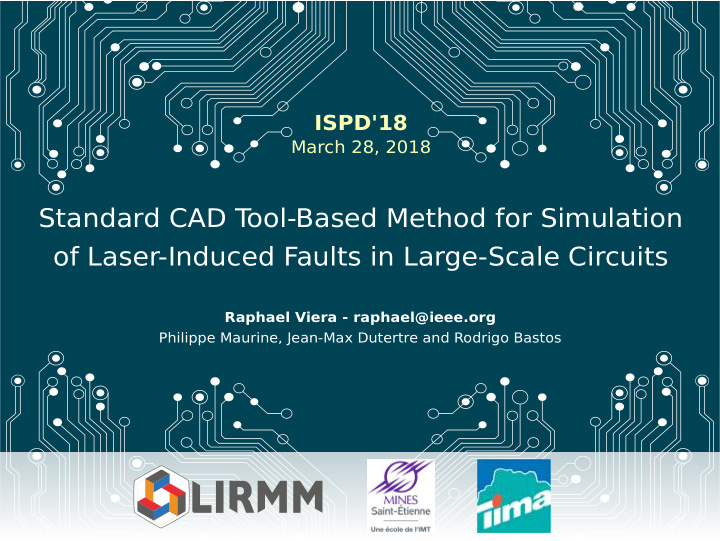 standard cad t ool based method for simulation of laser