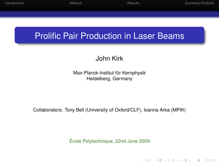 prolific pair production in laser beams