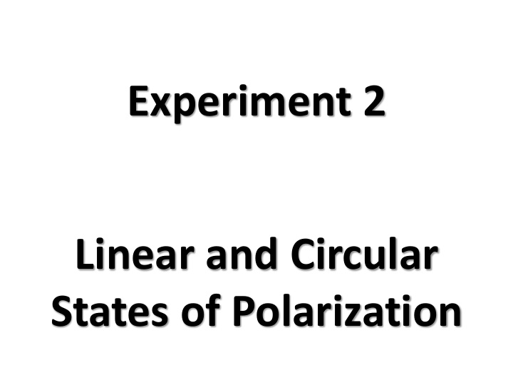 states of polarization linear polarization