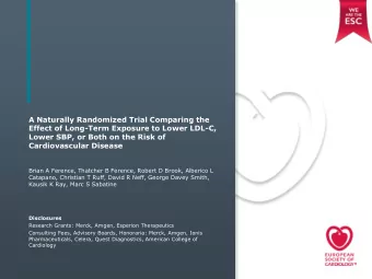 Brian A Ference, Thatcher B Ference, Robert D Brook, Alberico L  Catapano, Christian T Ruff, David