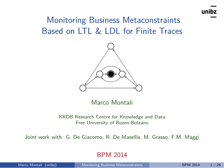 monitoring business metaconstraints based on ltl ldl for