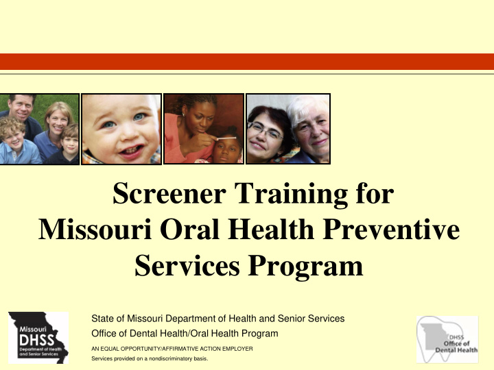 missouri oral health preventive