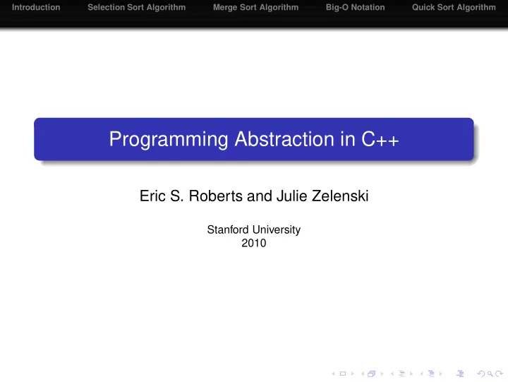 programming abstraction in c