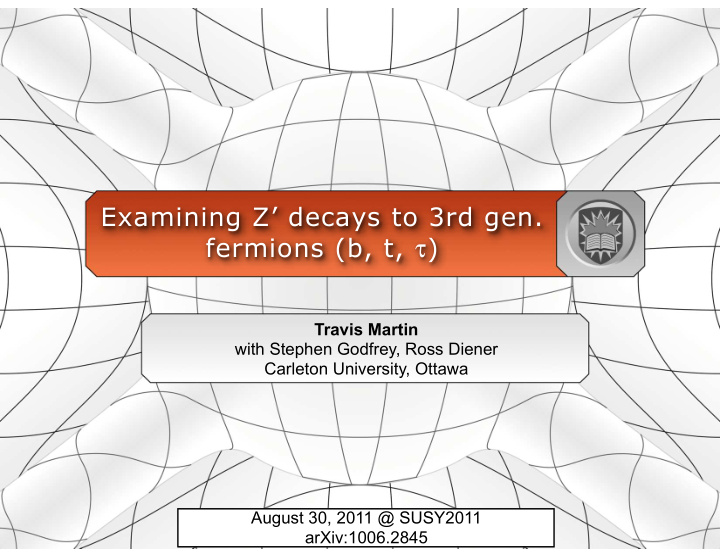examining z decays to 3rd gen fermions b t