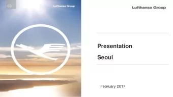 Presentation  Seoul  February 2017  Disclaimer in respect of forward-looking statements