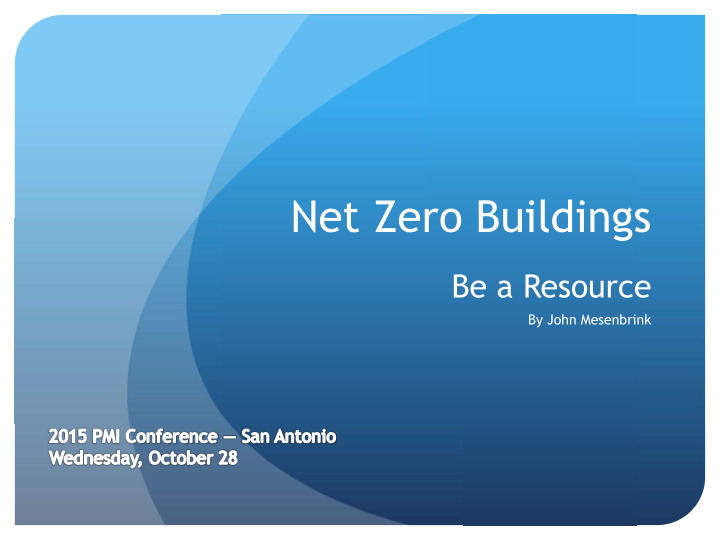 net zero buildings