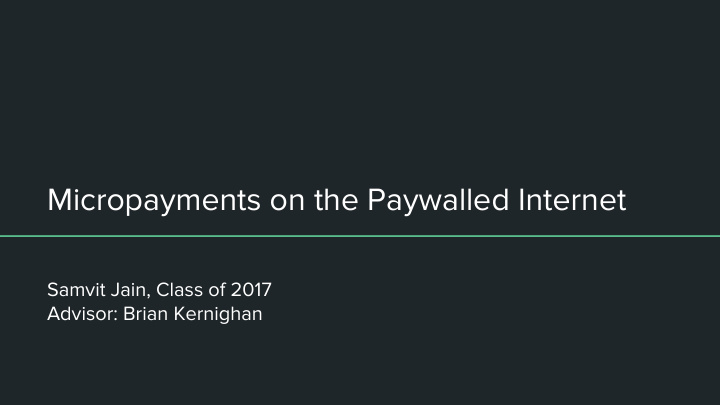 micropayments on the paywalled internet