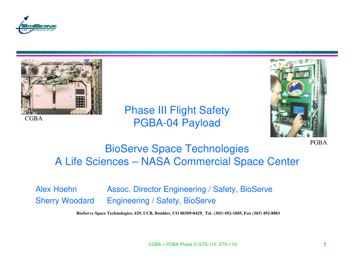 phase iii flight safety