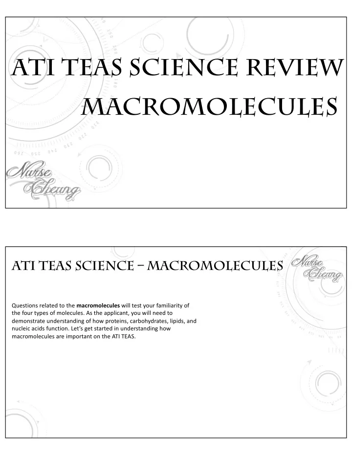 macromolecules