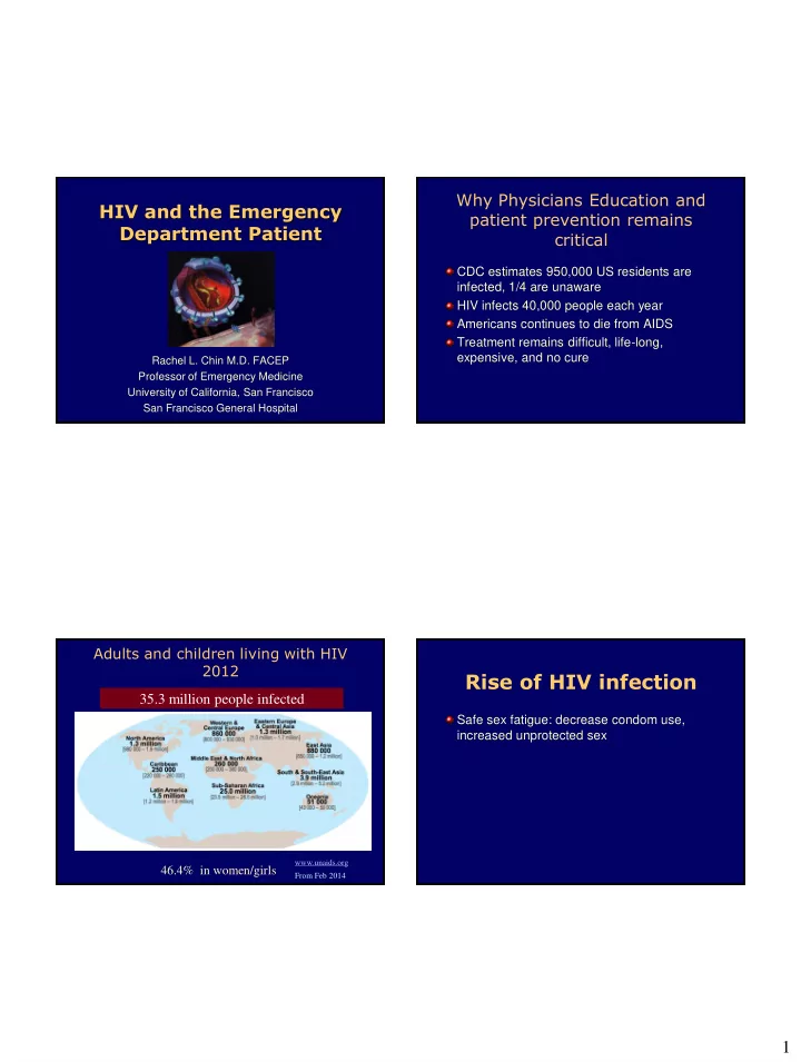 rise of hiv infection