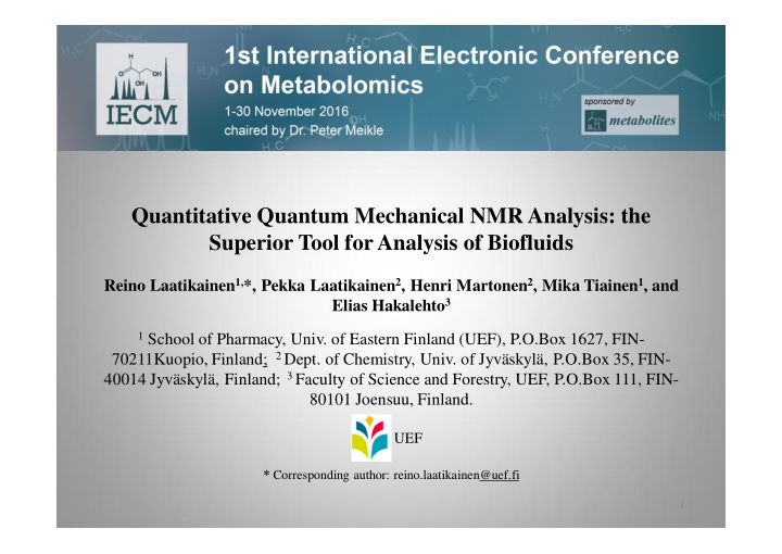 quantitative quantum mechanical nmr analysis the superior