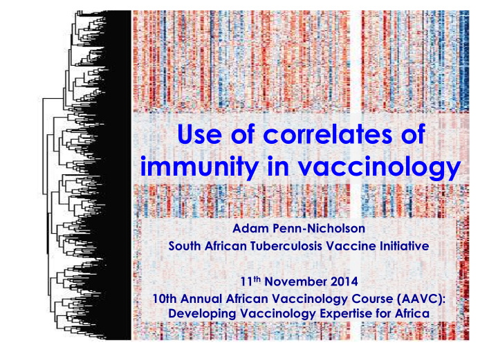 use of correlates of immunity in vaccinology