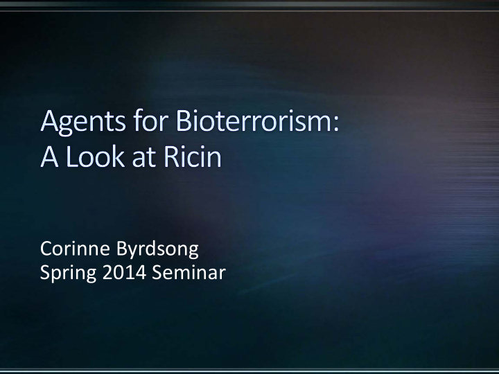 corinne byrdsong spring 2014 seminar relevance regulation