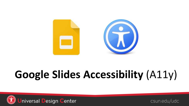 google slides accessibility a11y