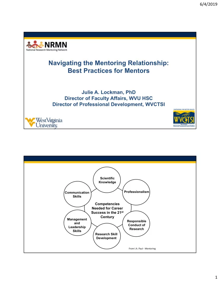 navigating the mentoring relationship best practices for