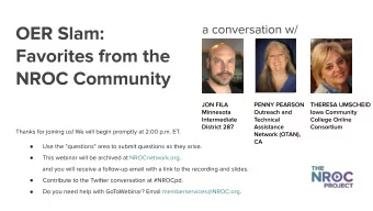 ROLE OF OER IN CA ADULT ED  CALIFORNIA AE TEACHERS  This Photo by Unknown