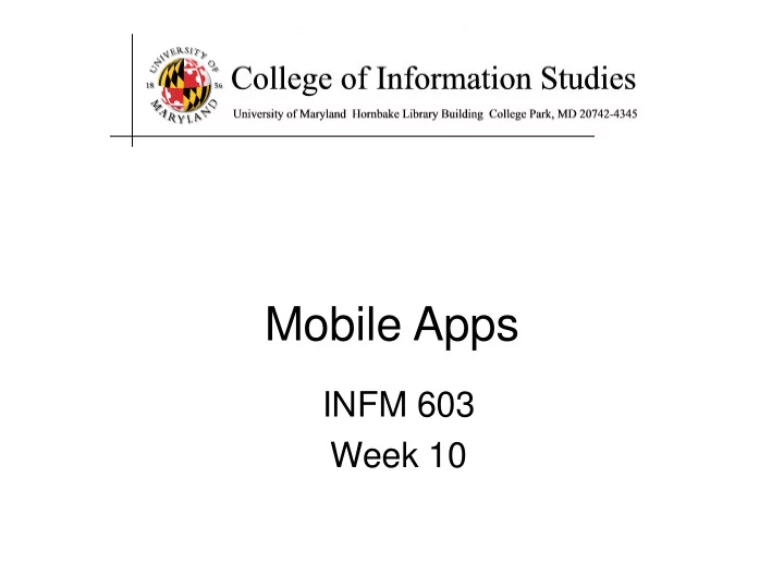 mobile apps