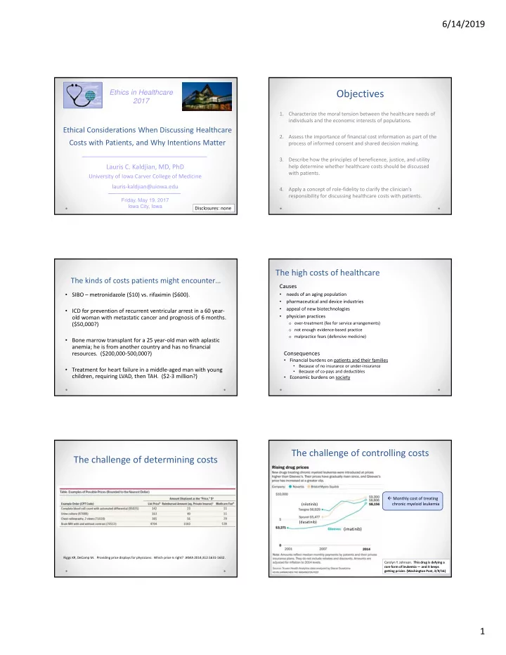 objectives