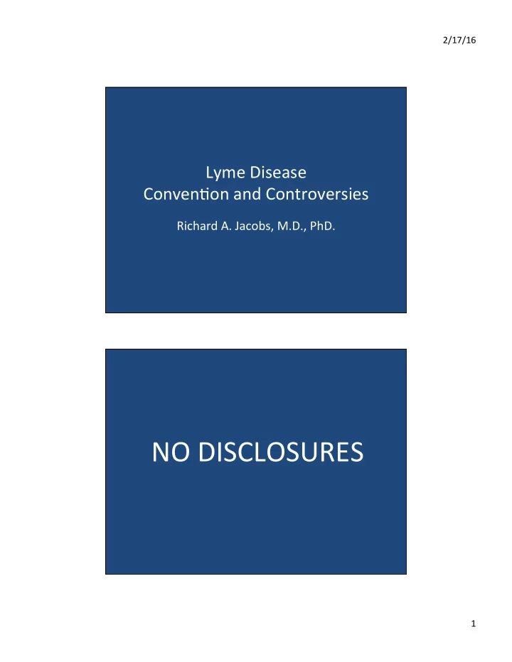 no disclosures