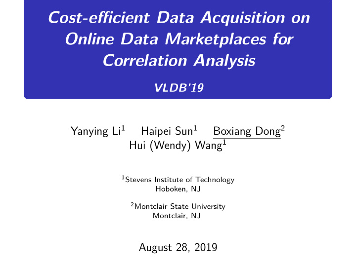 cost efficient data acquisition on online data